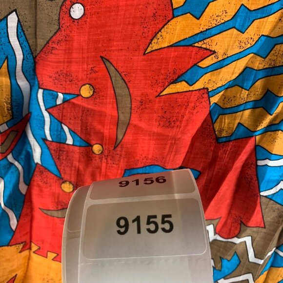 Breckenridge Women's Short Sleeve Button Down Red Multicolor Shirt Size 16 9155 - Picture 7 of 7